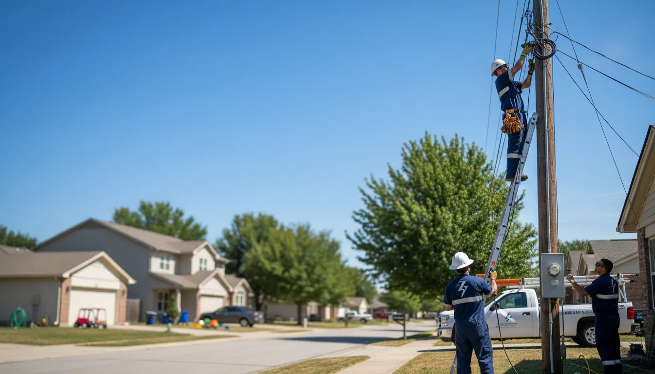 Residential electrician providing installation services in Sartell, MN